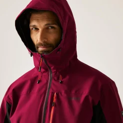 Men's Birchdale II Waterproof Jacket | Dark Maroon Black