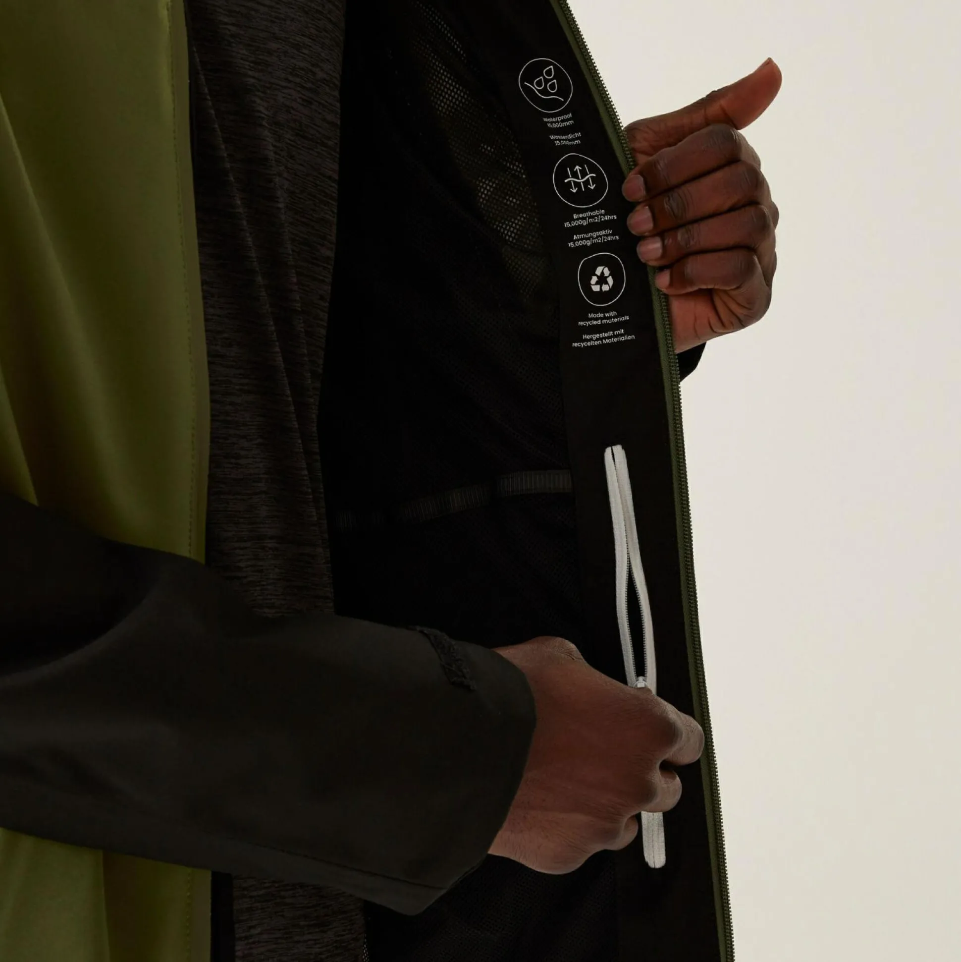 Men's Birchdale Waterproof Jacket | Nephrite Green Black
