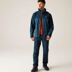 Men's Bosfield III Waterproof Jacket | Moonlight Denim Navy Tangerine Tango