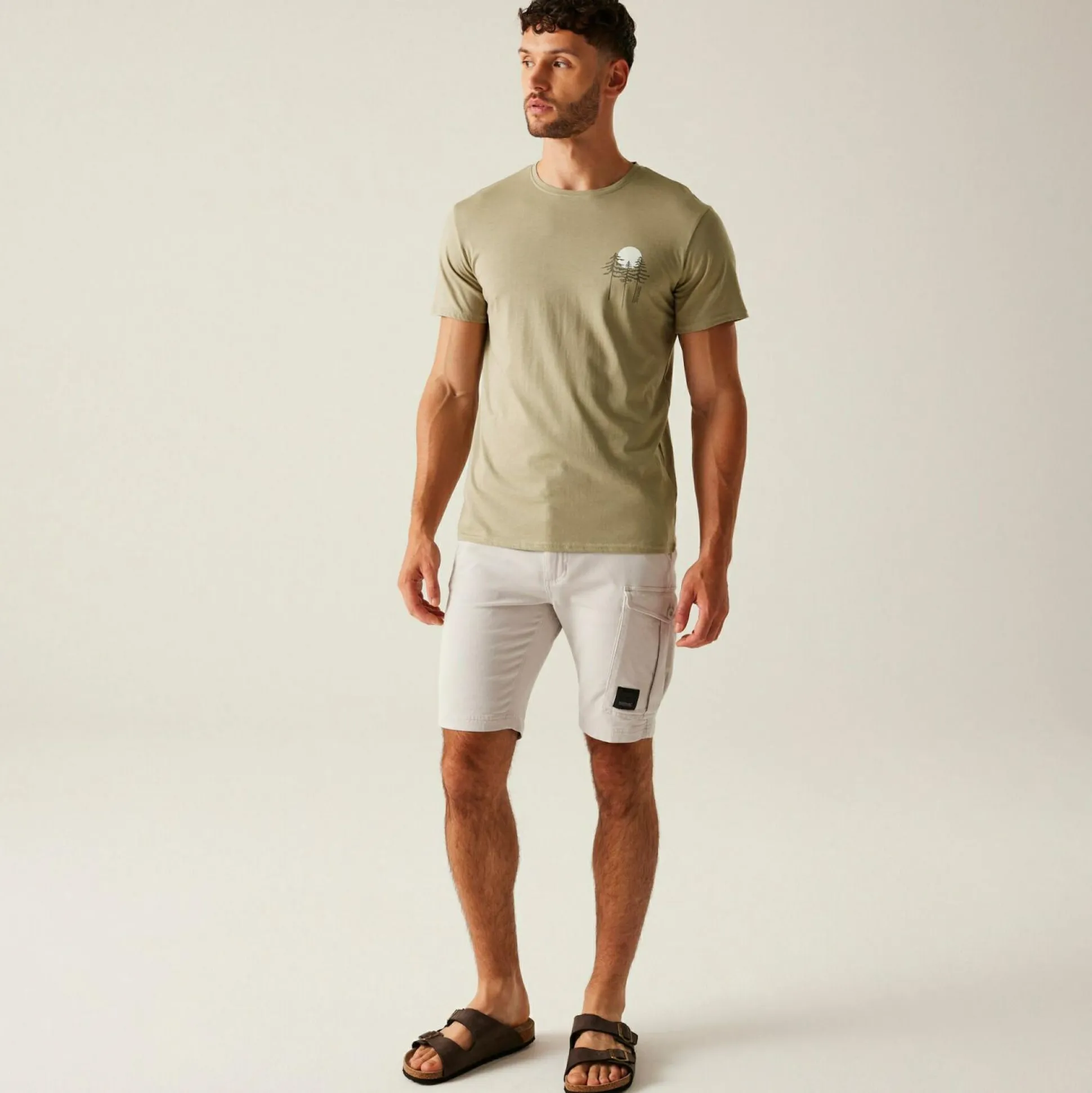 Men's Breezed V T-Shirt | Golden Sand