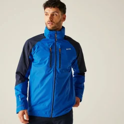 Men's Calderdale VI Waterproof Jacket | Olympian Blue Navy Tangerine Tango