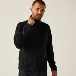 Men's Classic Full Zip Lightweight Microfleece | Black