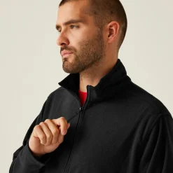 Men's Classic Full Zip Lightweight Microfleece | Black