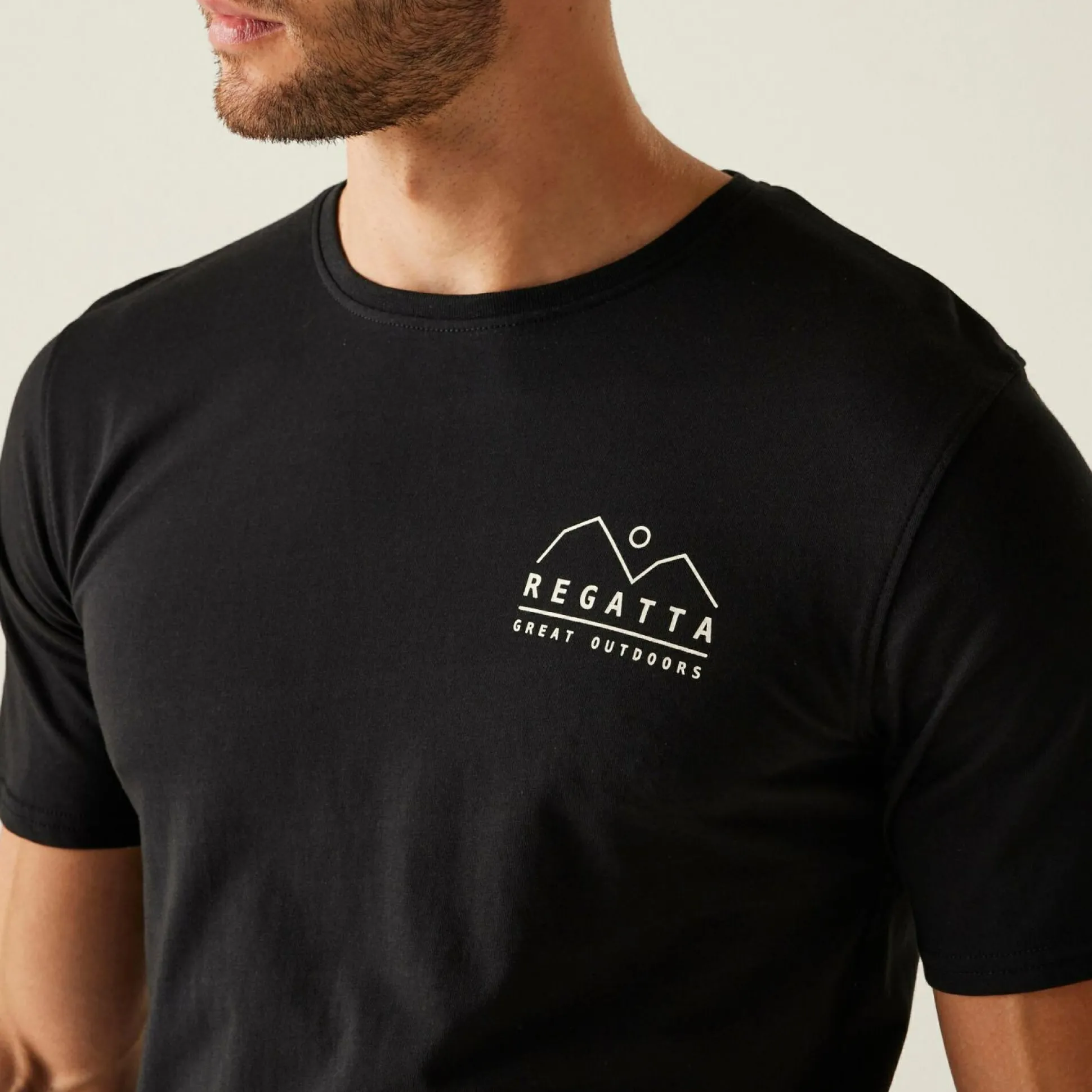 Men's Cline IX T-Shirt | Black Mountain Print