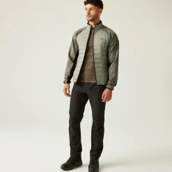 Men's Clumber IV Hybrid Jacket | Golden Sand Treetop Black