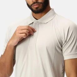 Men's Coolweave Wicking Polo Shirt | Silver Grey