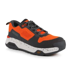 Men's Crossfort Safety Trainers | Flame Orange Gun Metal