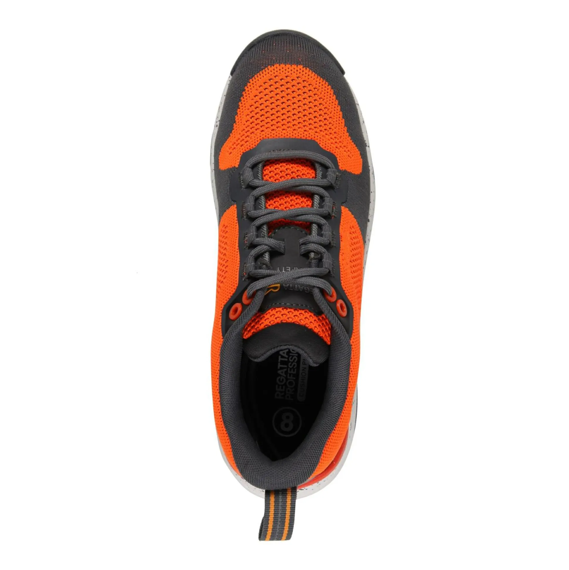 Men's Crossfort Safety Trainers | Flame Orange Gun Metal