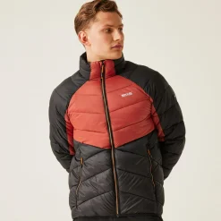 Men's Dalent Padded Jacket | Red Ochre Black
