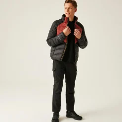 Men's Dalent Padded Jacket | Red Ochre Black