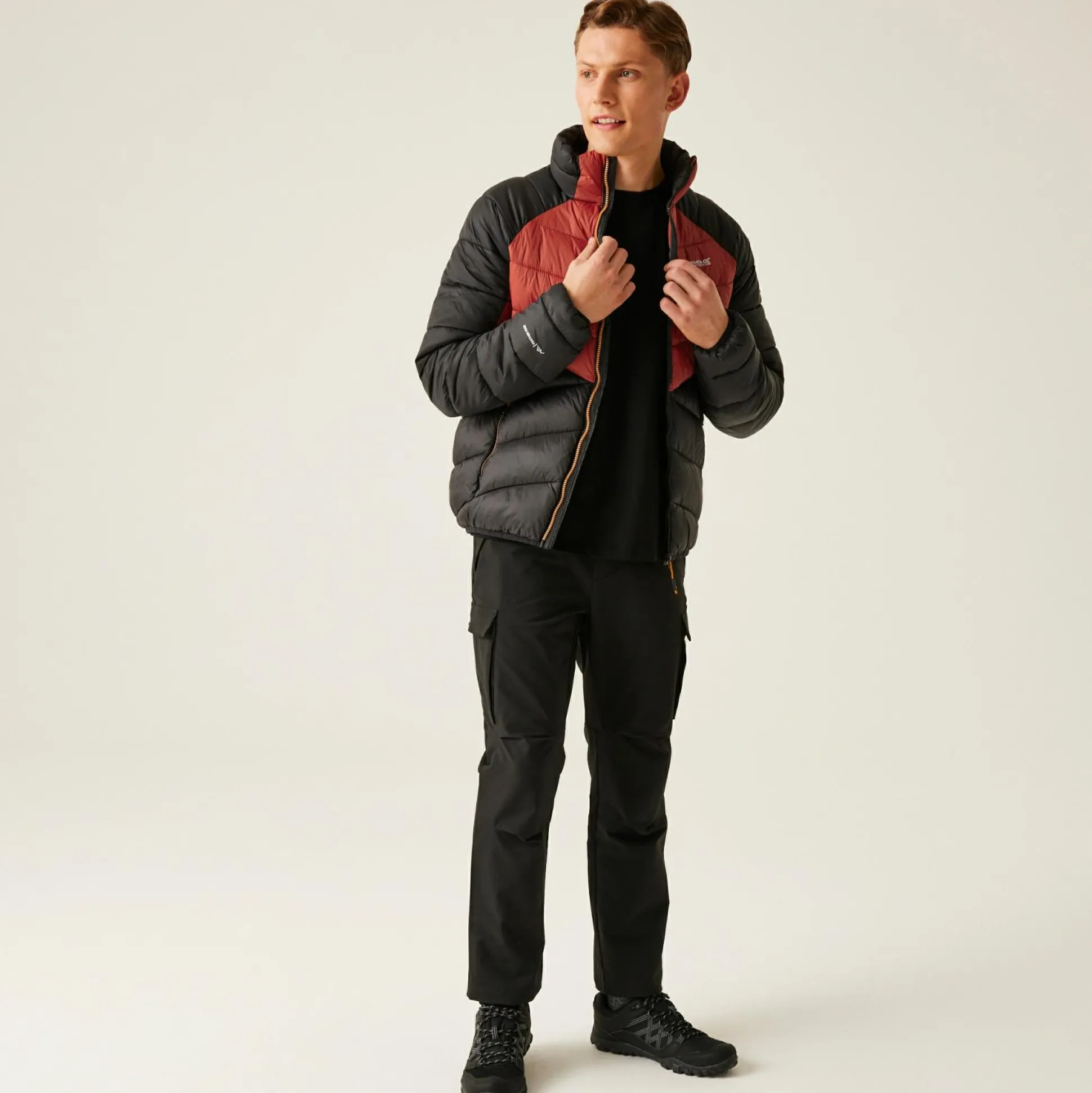 Men's Dalent Padded Jacket | Red Ochre Black