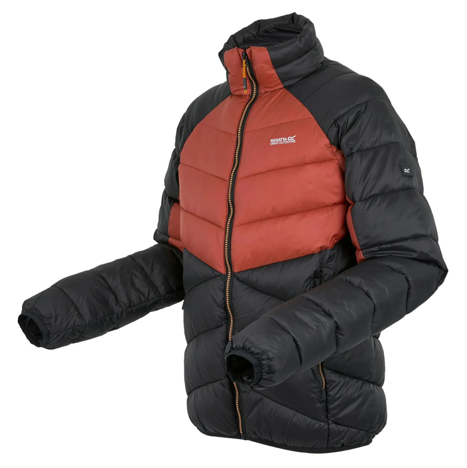 Men's Dalent Padded Jacket | Red Ochre Black