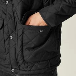 Men's Diamond Insulated Quilted Jacket | Black