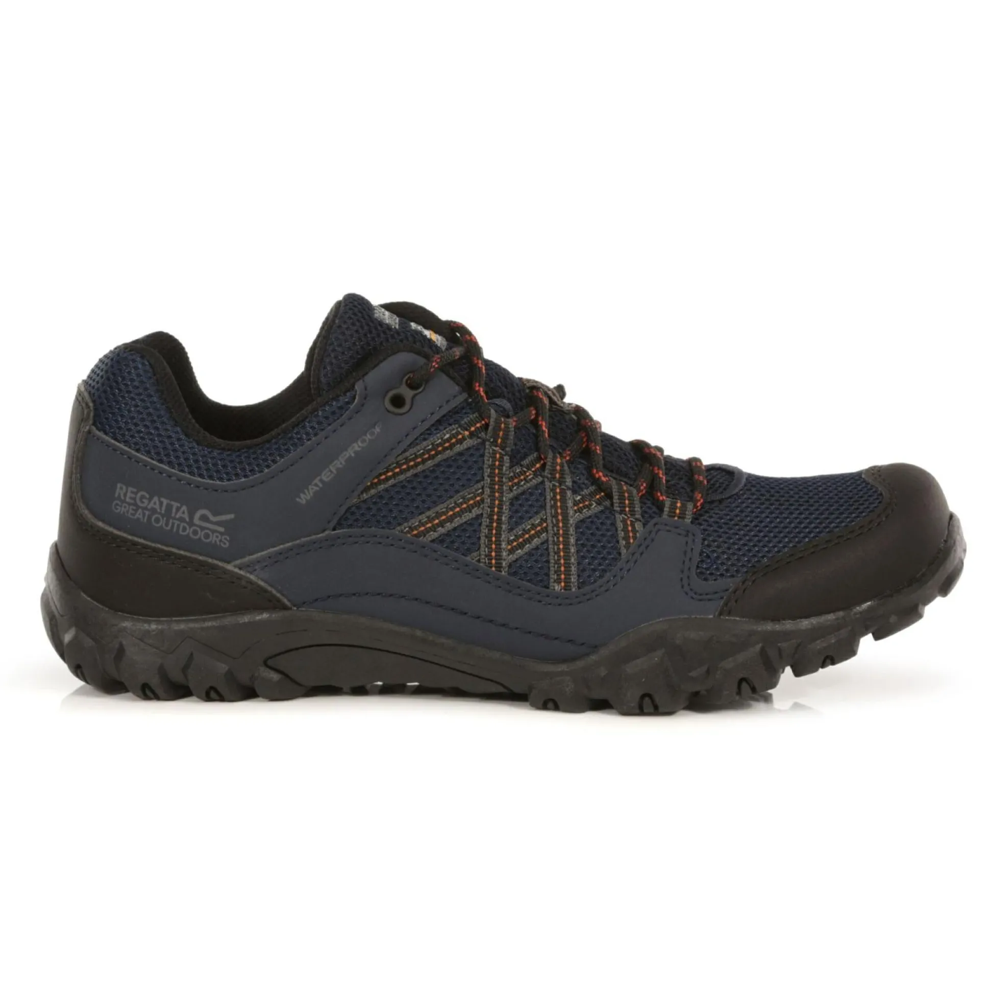 Men's Edgepoint III Waterproof Walking Shoes | Navy Burnt Umber
