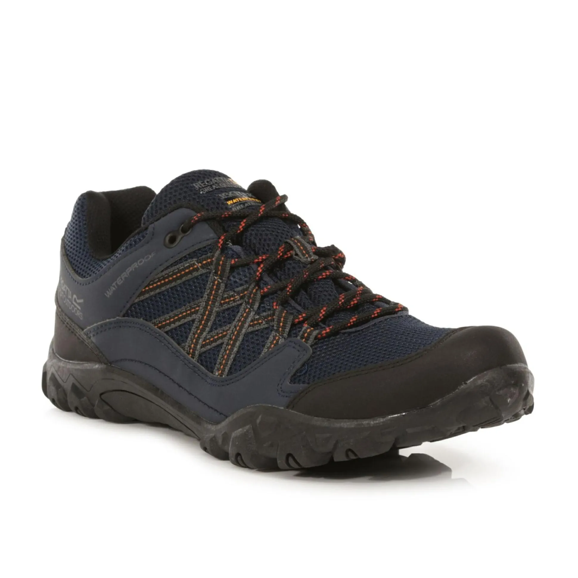 Men's Edgepoint III Waterproof Walking Shoes | Navy Burnt Umber