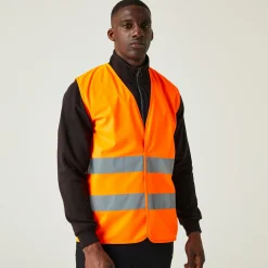 Men's Essential HI-VIS Easy Print Vest | Orange