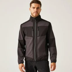 Men's E-Volve 2 Layer Softshell Jacket | Ash Black