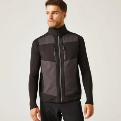 Men's E-Volve 2 Layer Softshell Bodywarmer | Ash Black