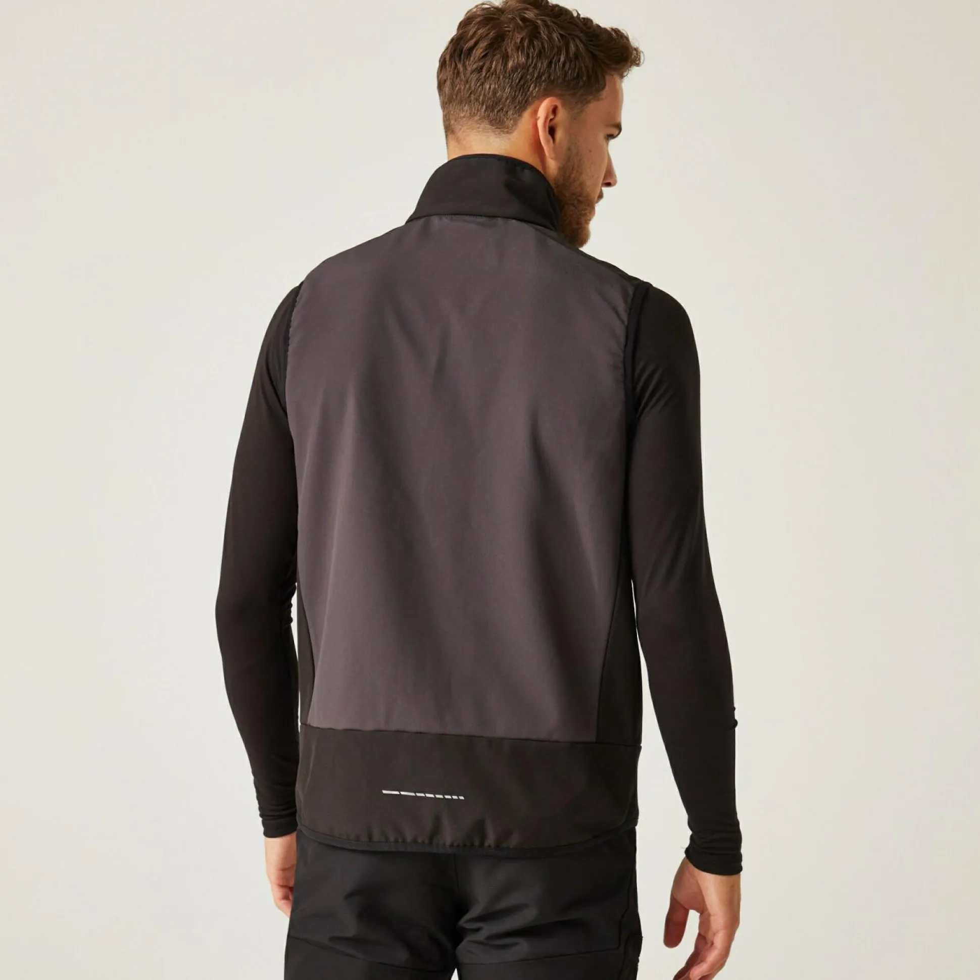 Men's E-Volve 2 Layer Softshell Bodywarmer | Ash Black
