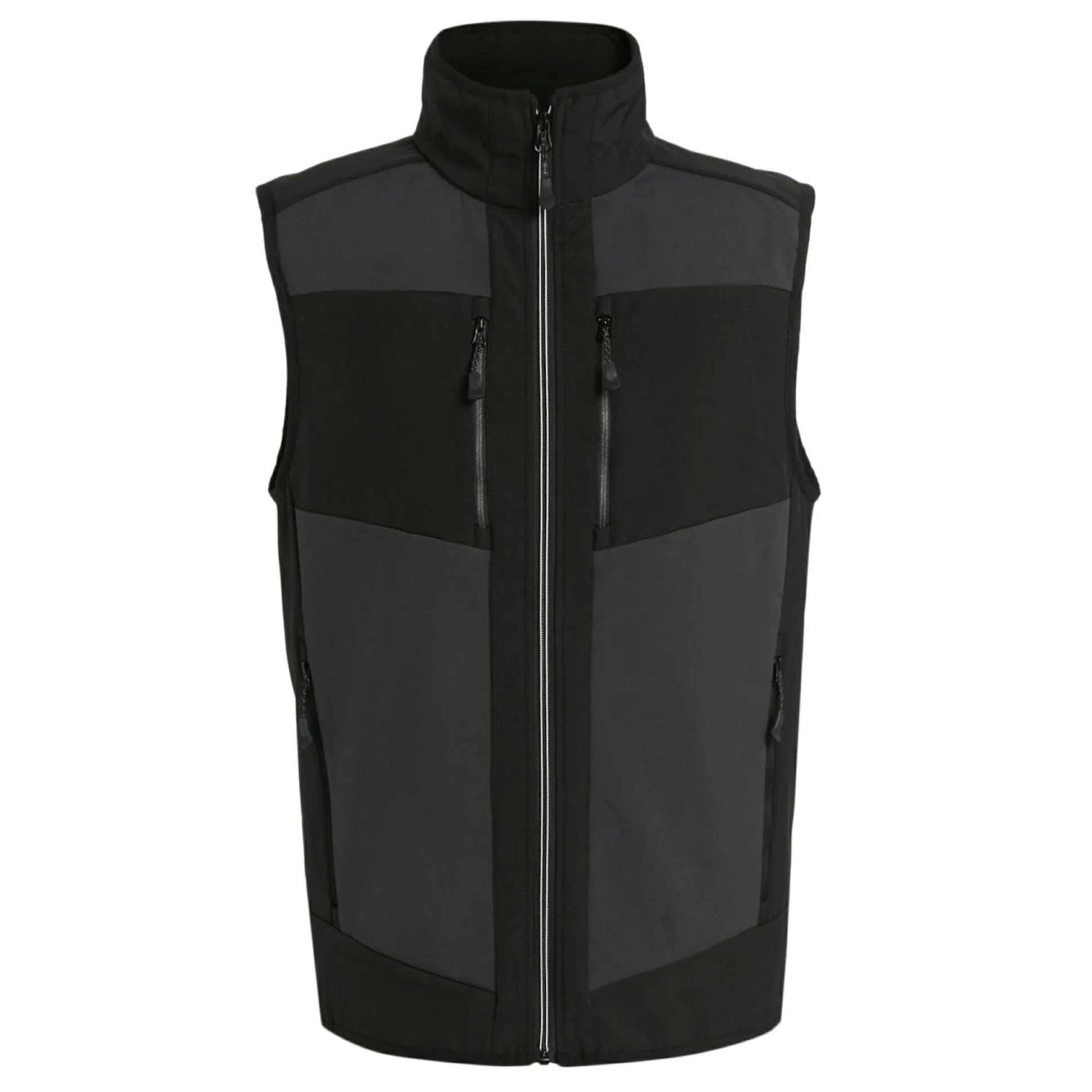 Men's E-Volve 2 Layer Softshell Bodywarmer | Ash Black