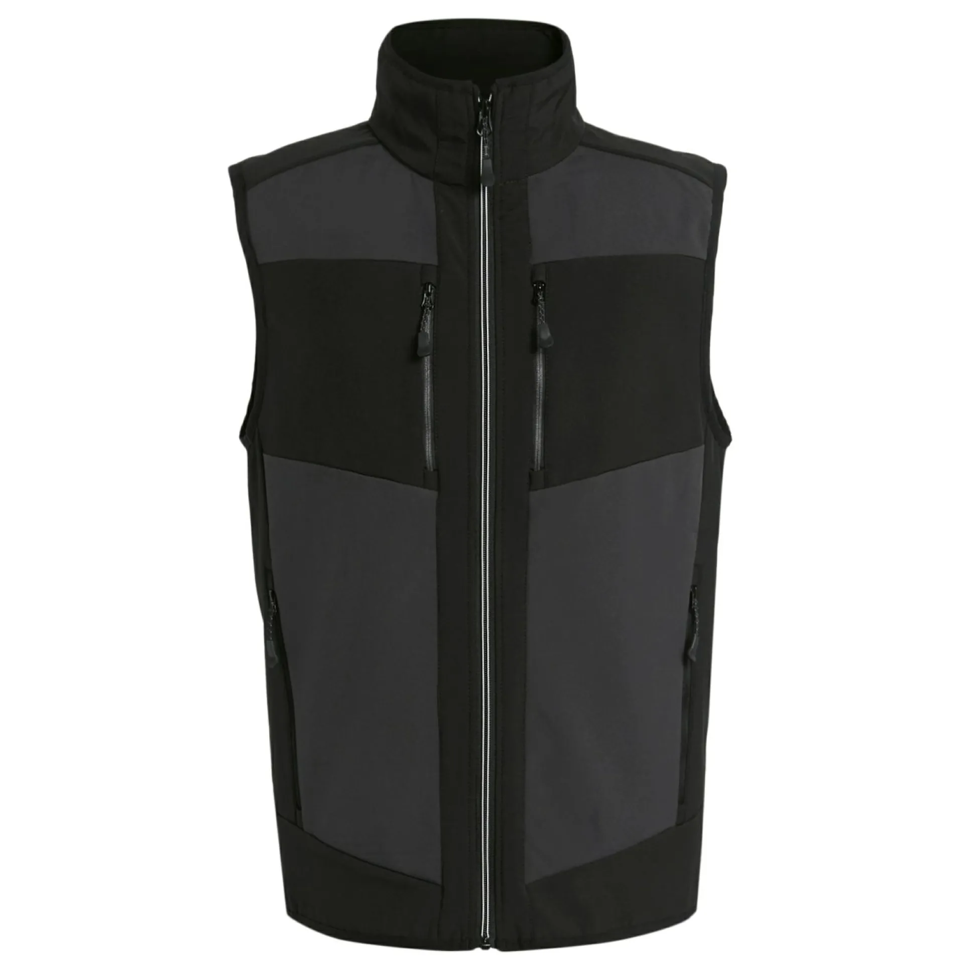 Men's E-Volve 2 Layer Softshell Bodywarmer | Ash Black