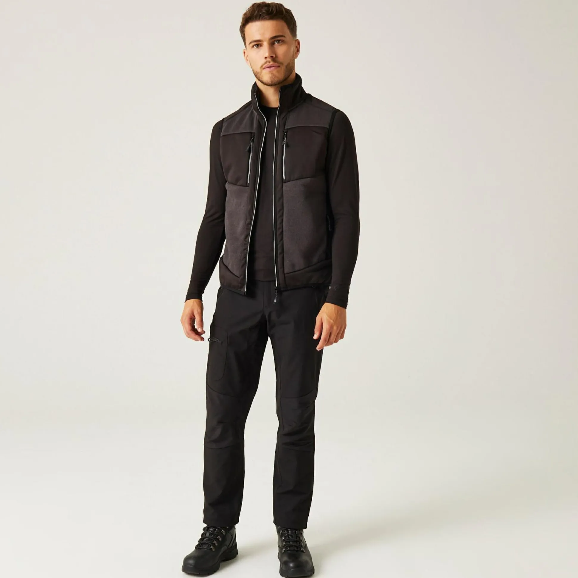 Men's E-Volve Stretch Bodywarmer | Ash Black