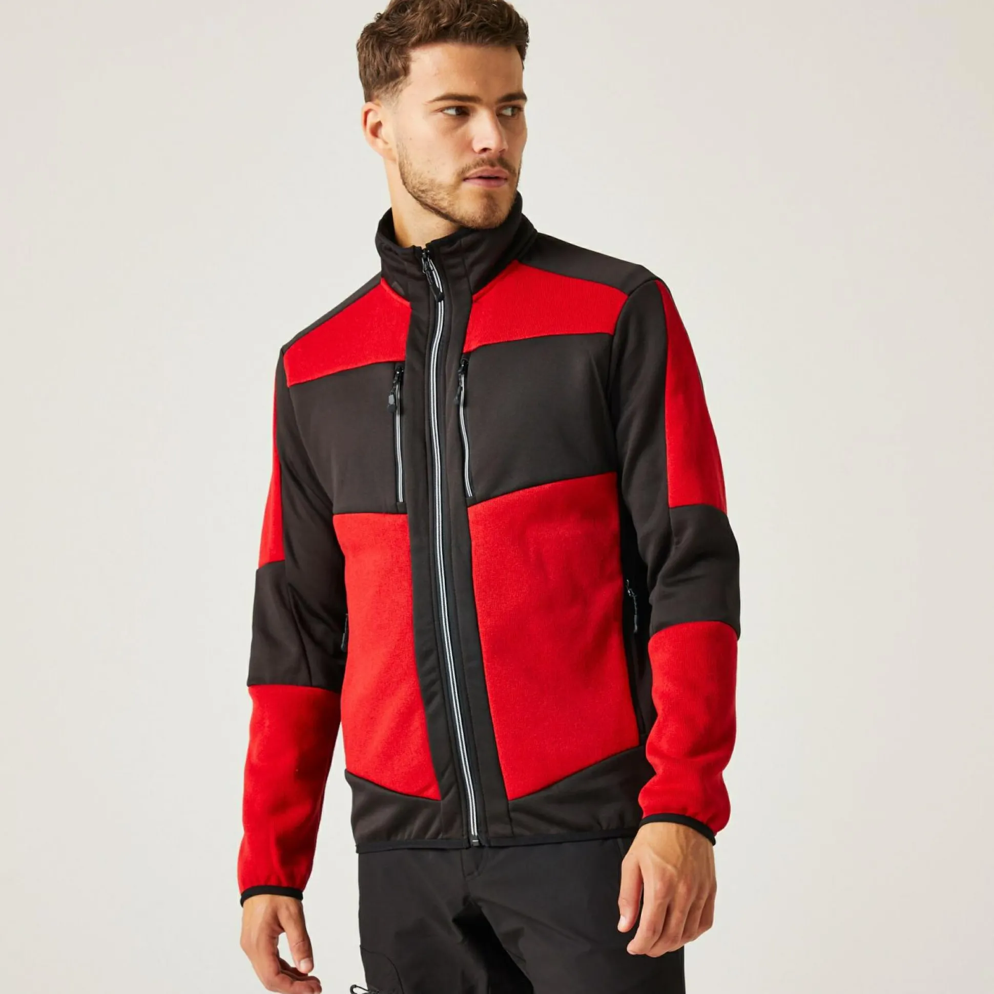 Men's E-Volve Stretch Midlayer | Classic Red Black