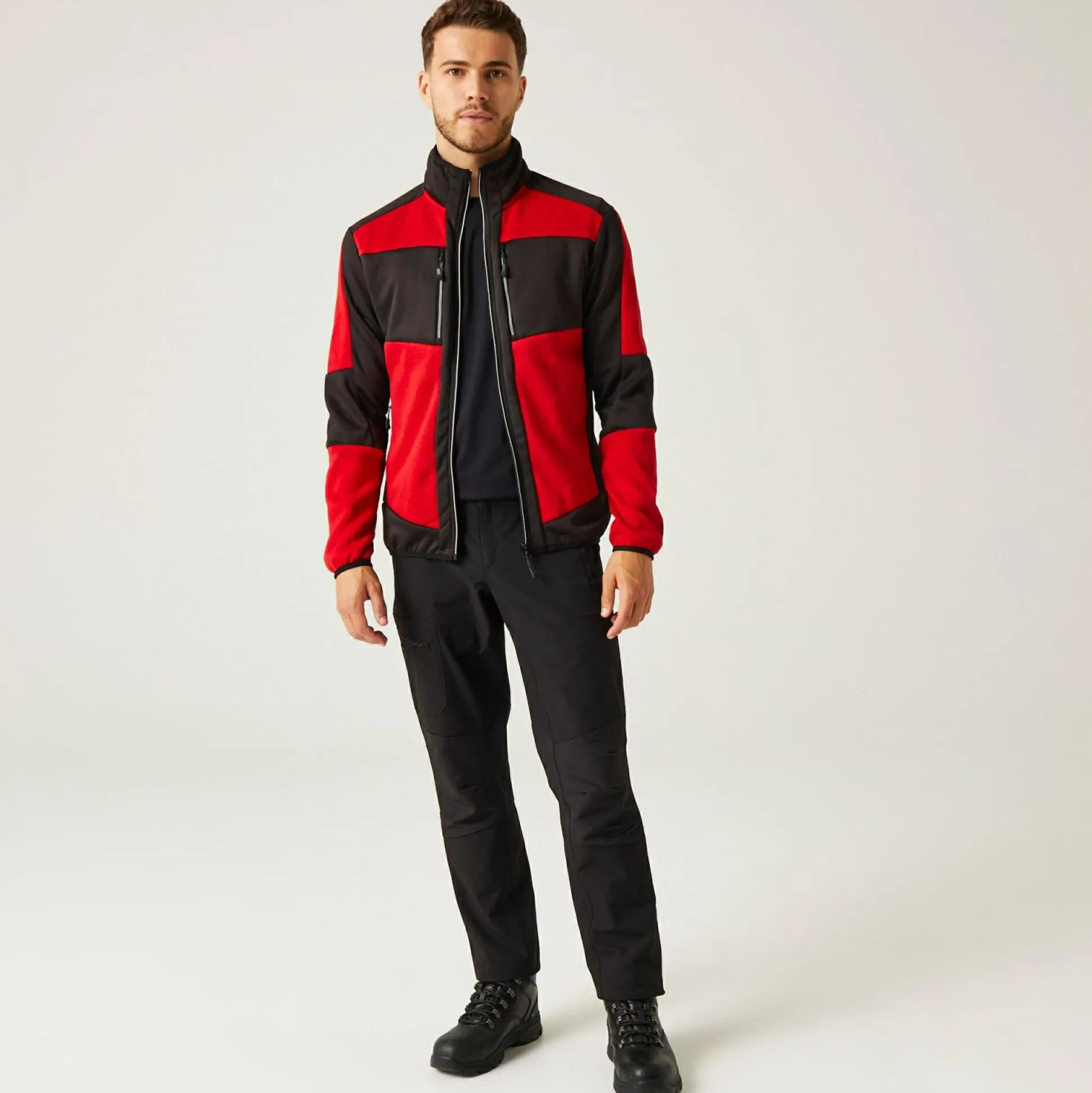 Men's E-Volve Stretch Midlayer | Classic Red Black
