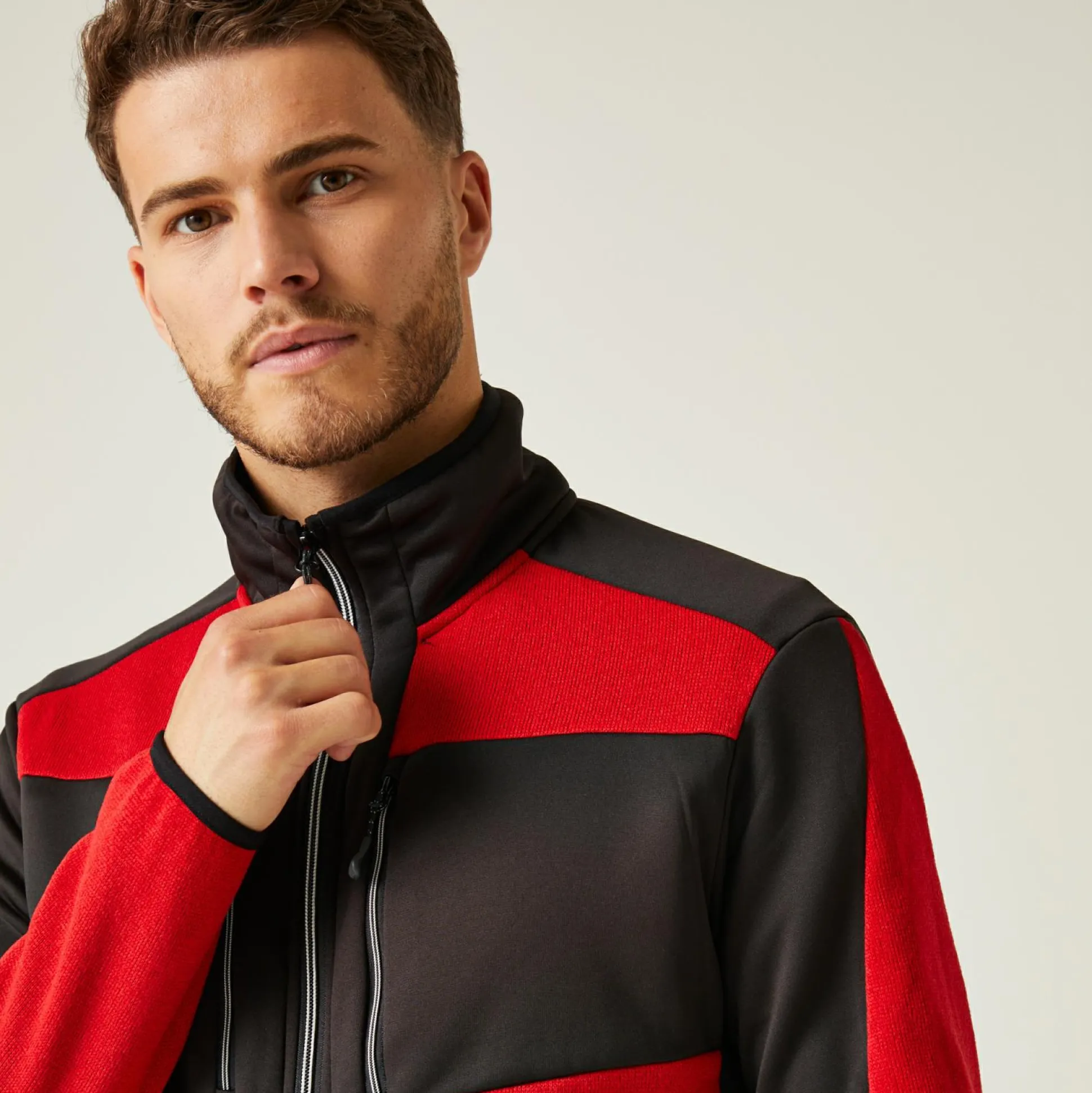 Men's E-Volve Stretch Midlayer | Classic Red Black