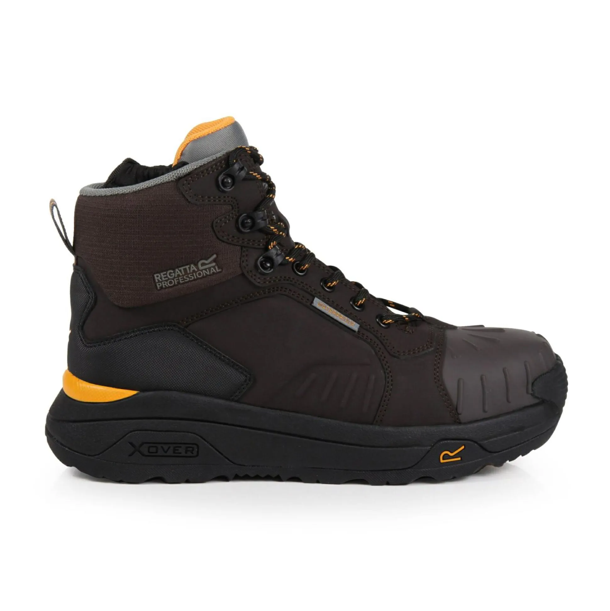 Men's Exofort Waterproof Safety Hiker | Chestnut Black