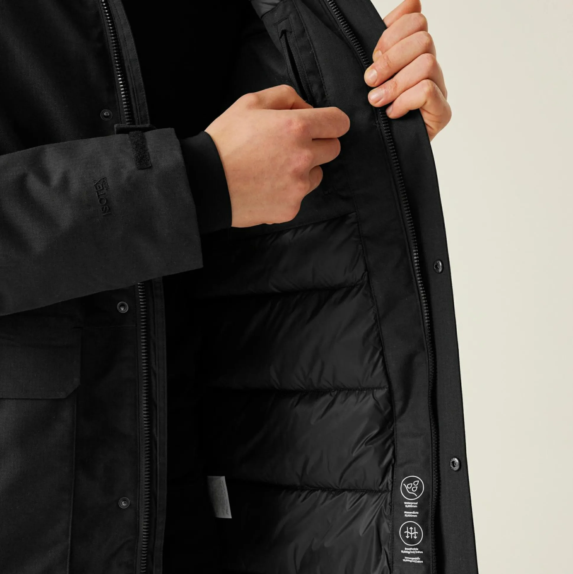Men's Ezdale Waterproof Insulated Jacket | Black Marl Black