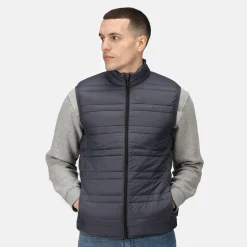 Men's Firedown Down Touch Insulated Bodywarmer | Seal Grey Black