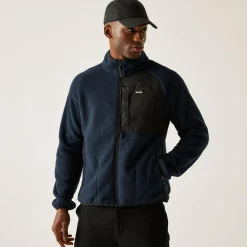 Men's Frankie Borg Full Zip Fleece | Navy Blue