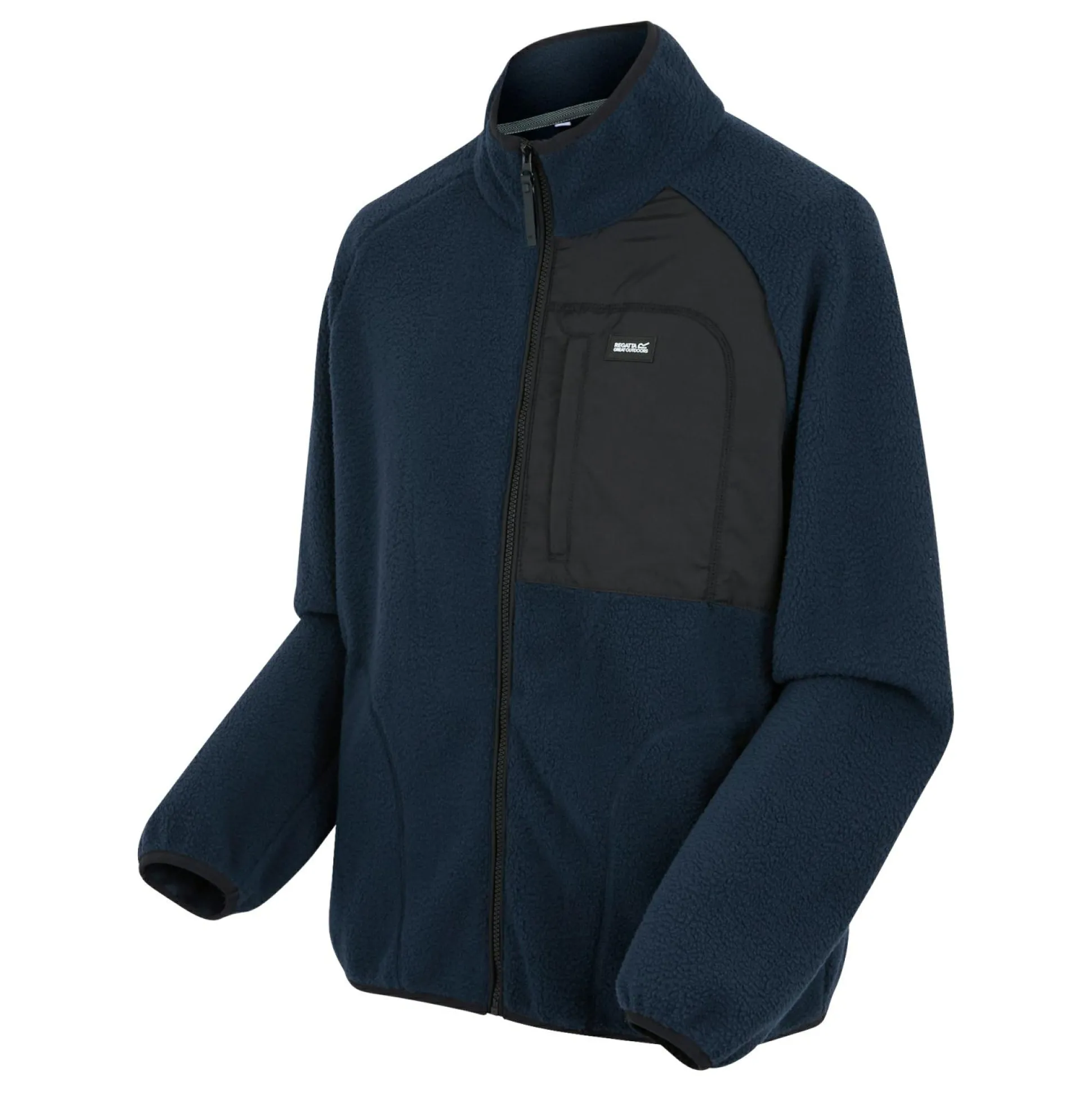 Men's Frankie Borg Full Zip Fleece | Navy Blue