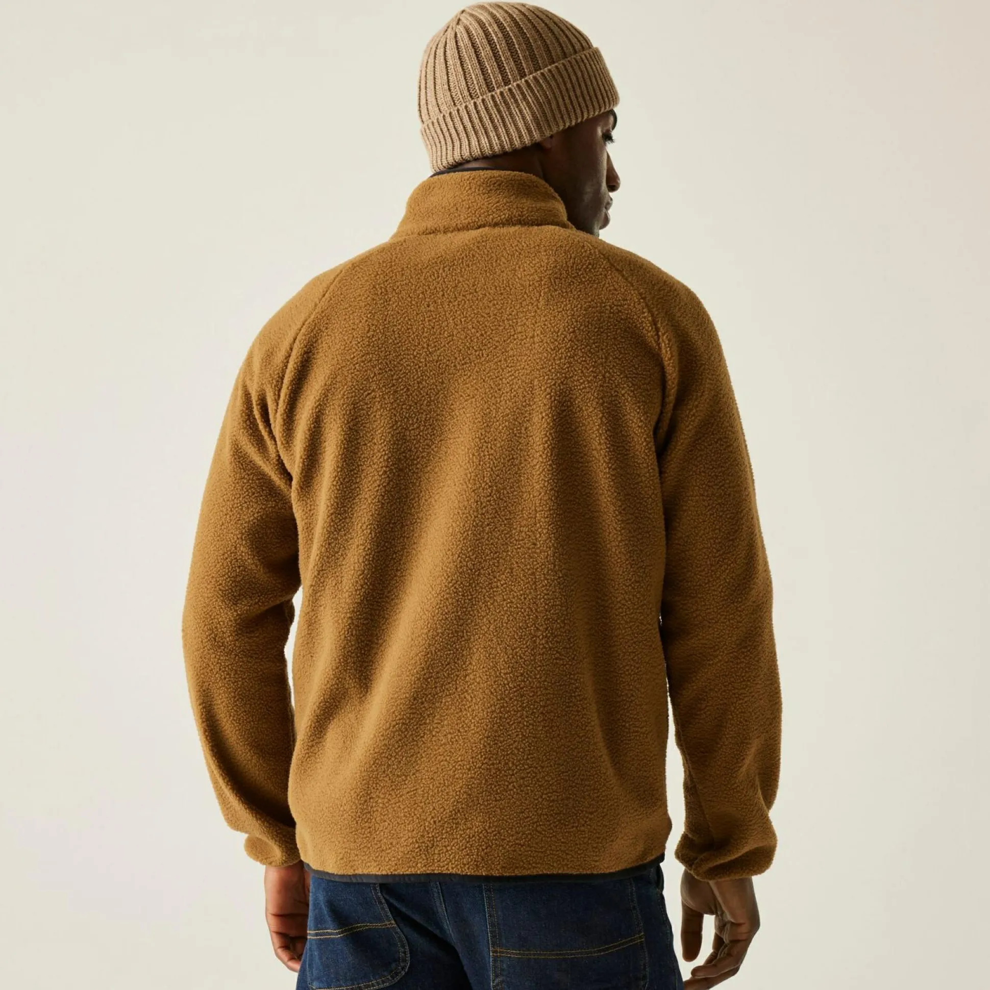 Men's Frankie Borg Full Zip Fleece | Brown