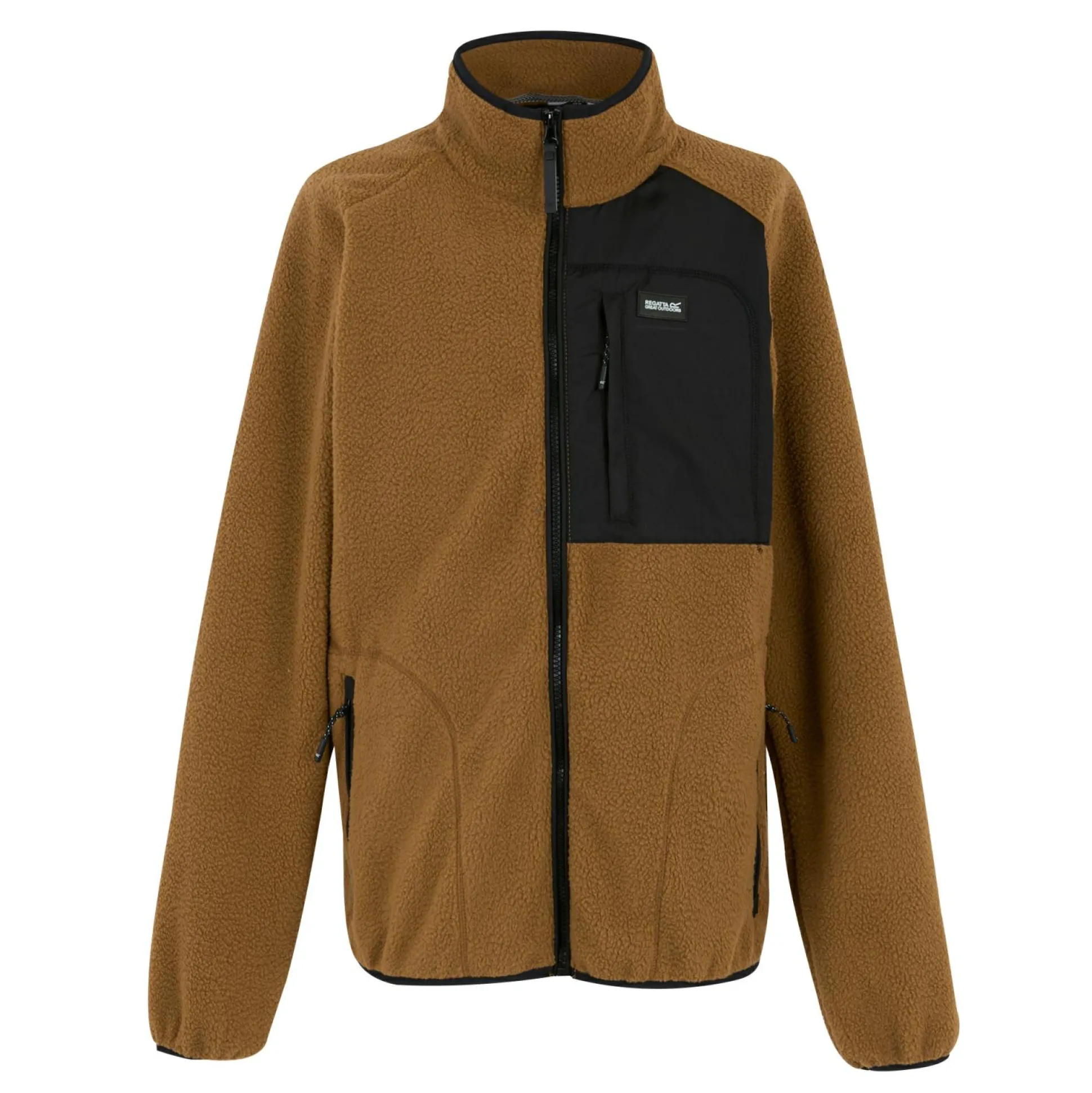 Men's Frankie Borg Full Zip Fleece | Brown