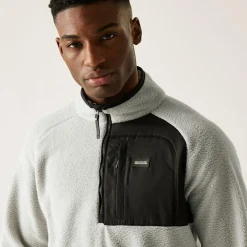Men's Frankie Borg Half Zip Fleece | Grey