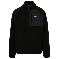 Men's Frankie Borg Half Zip Fleece | Black