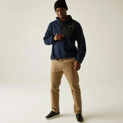 Men's Frankie Borg Half Zip Fleece | Navy Blue