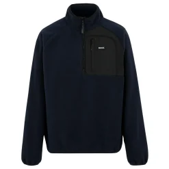 Men's Frankie Borg Half Zip Fleece | Navy Blue