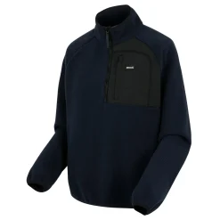 Men's Frankie Borg Half Zip Fleece | Navy Blue