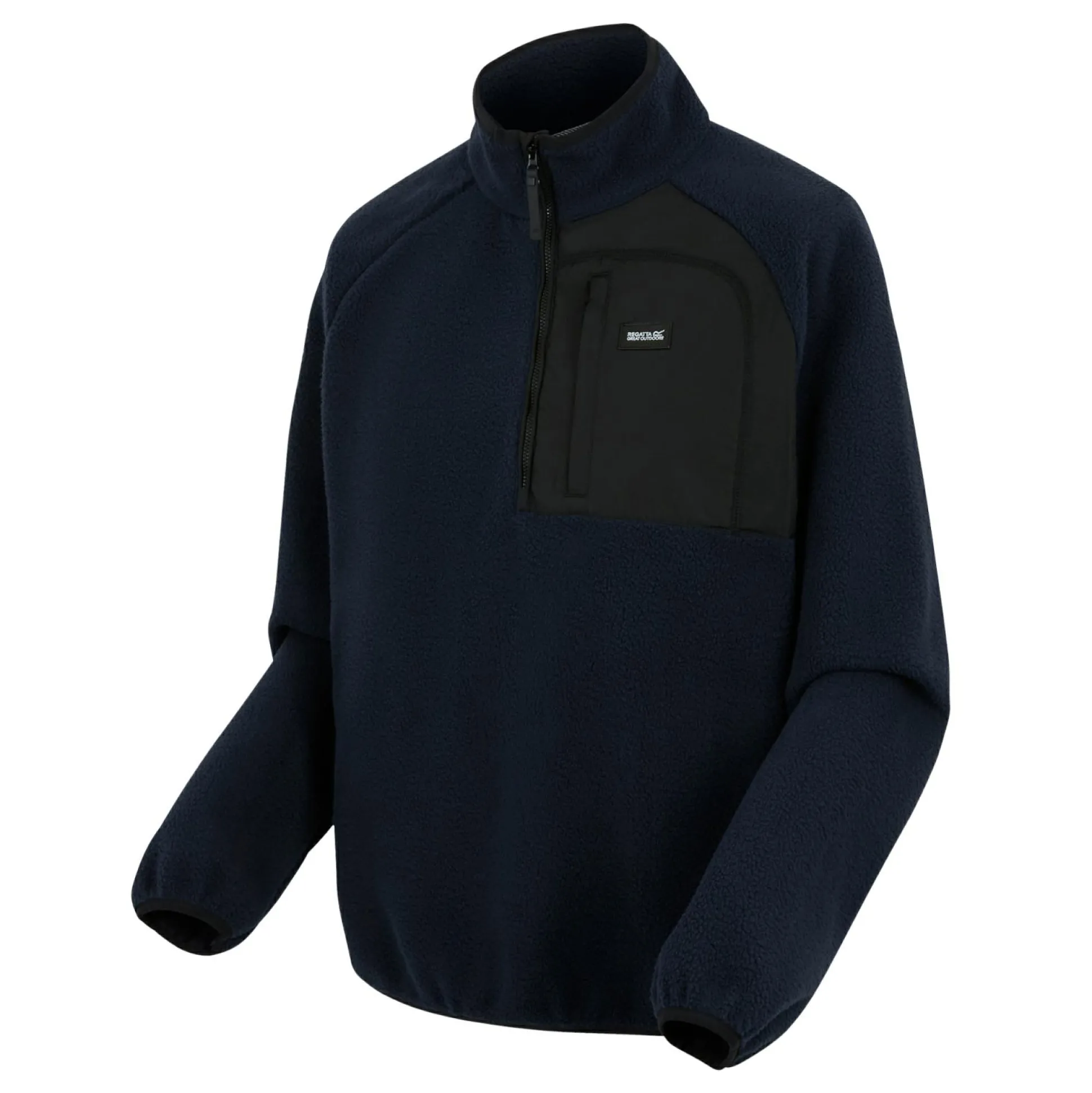 Men's Frankie Borg Half Zip Fleece | Navy Blue