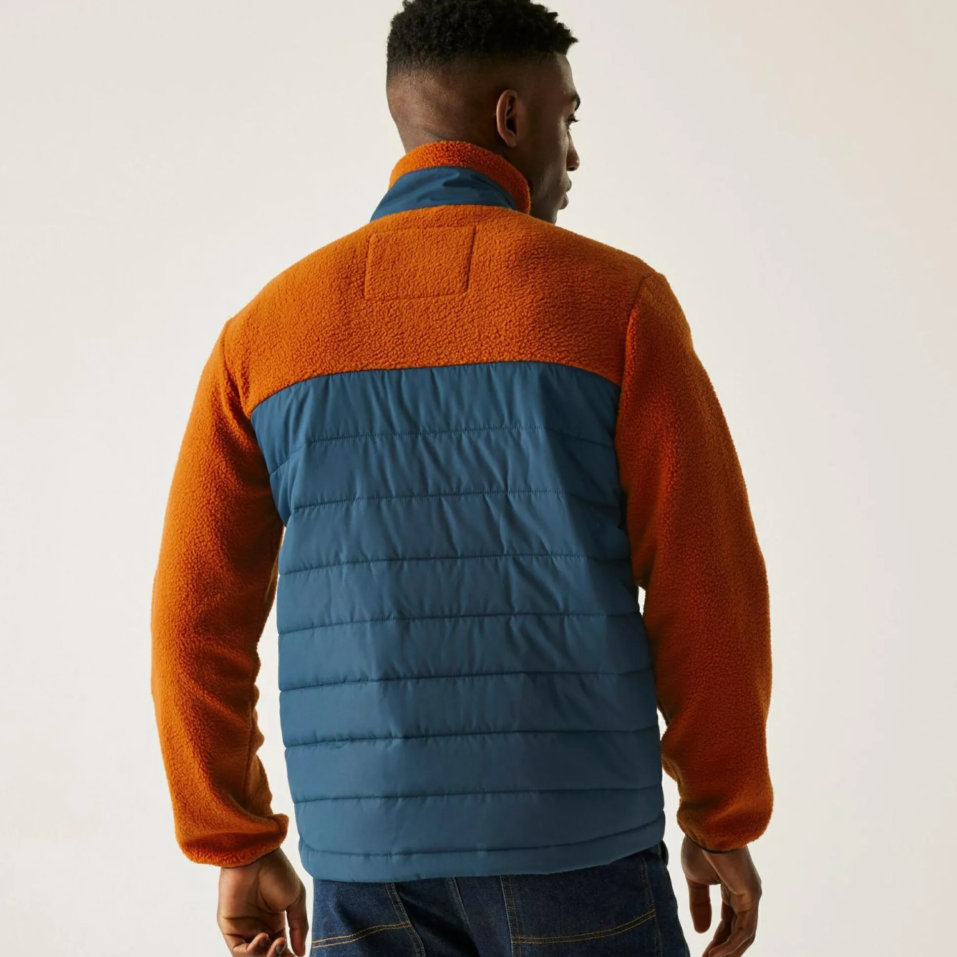 Men's Frankie Borg Hybrid Full Zip Fleece | Brown