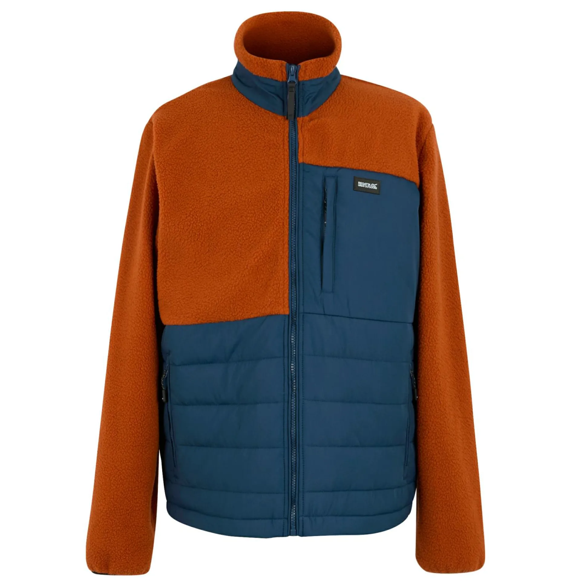 Men's Frankie Borg Hybrid Full Zip Fleece | Brown