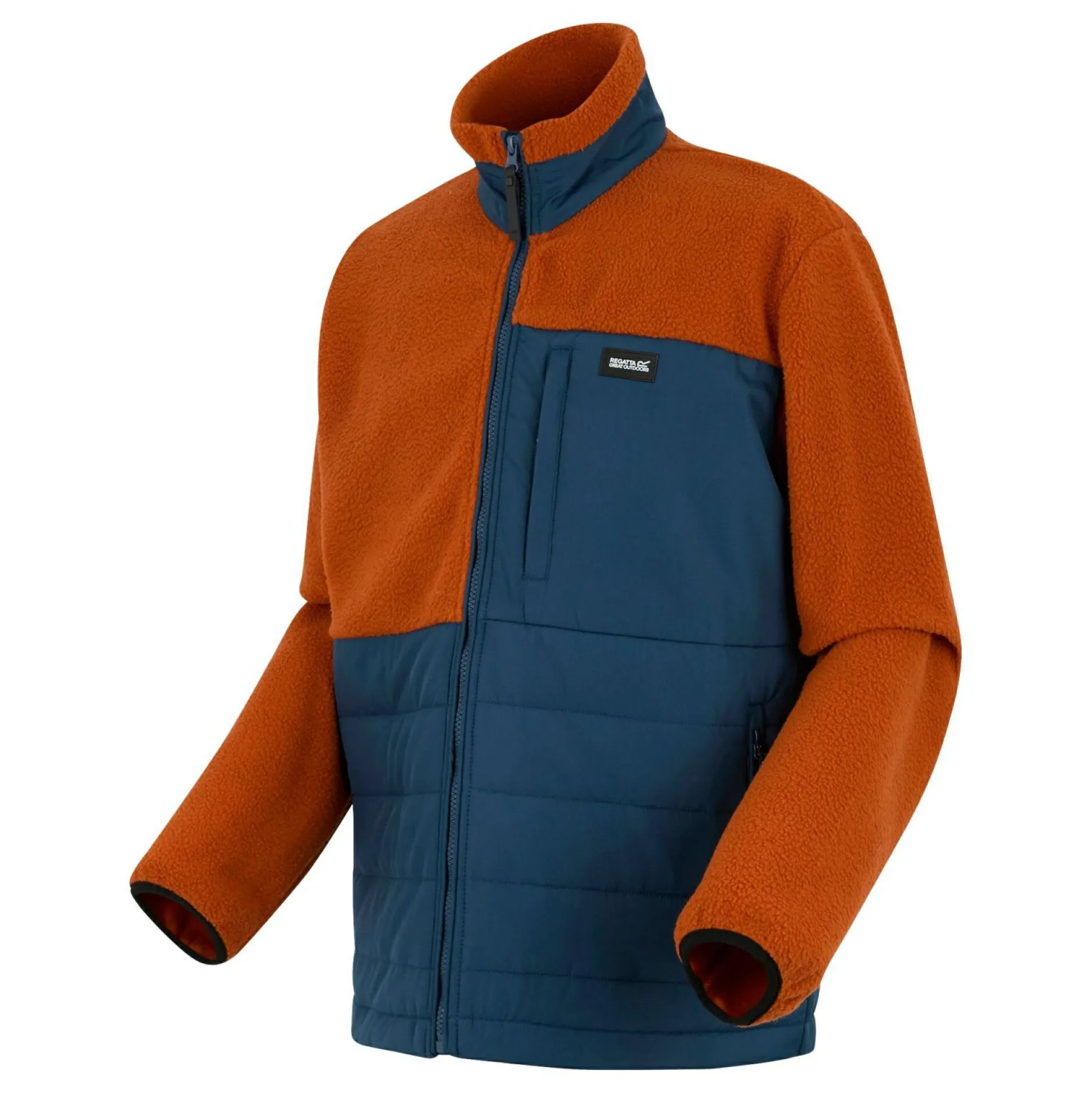Men's Frankie Borg Hybrid Full Zip Fleece | Brown