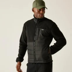 Men's Frankie Borg Hybrid Full Zip Fleece | Black
