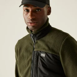 Men's Frankie Borg Hybrid Full Zip Fleece | Black