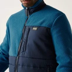 Men's Frankie Borg Hybrid Full Zip Fleece | Navy Blue