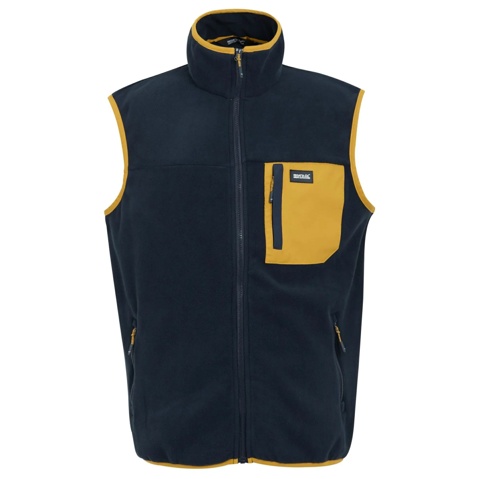 Men's Frankie Fleece Gilet | Navy Mustard