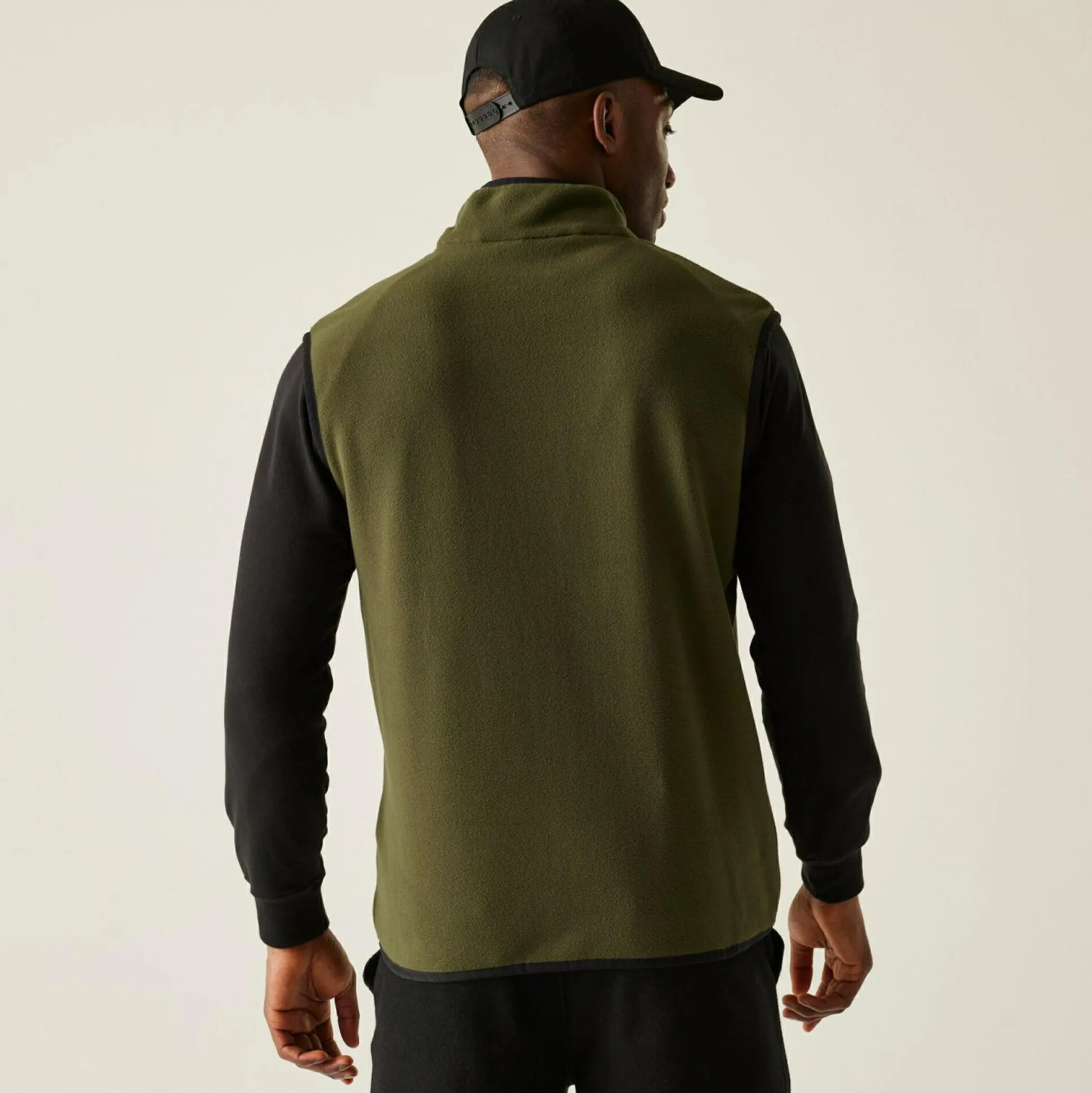 Men's Frankie Fleece Gilet | Dark Khaki